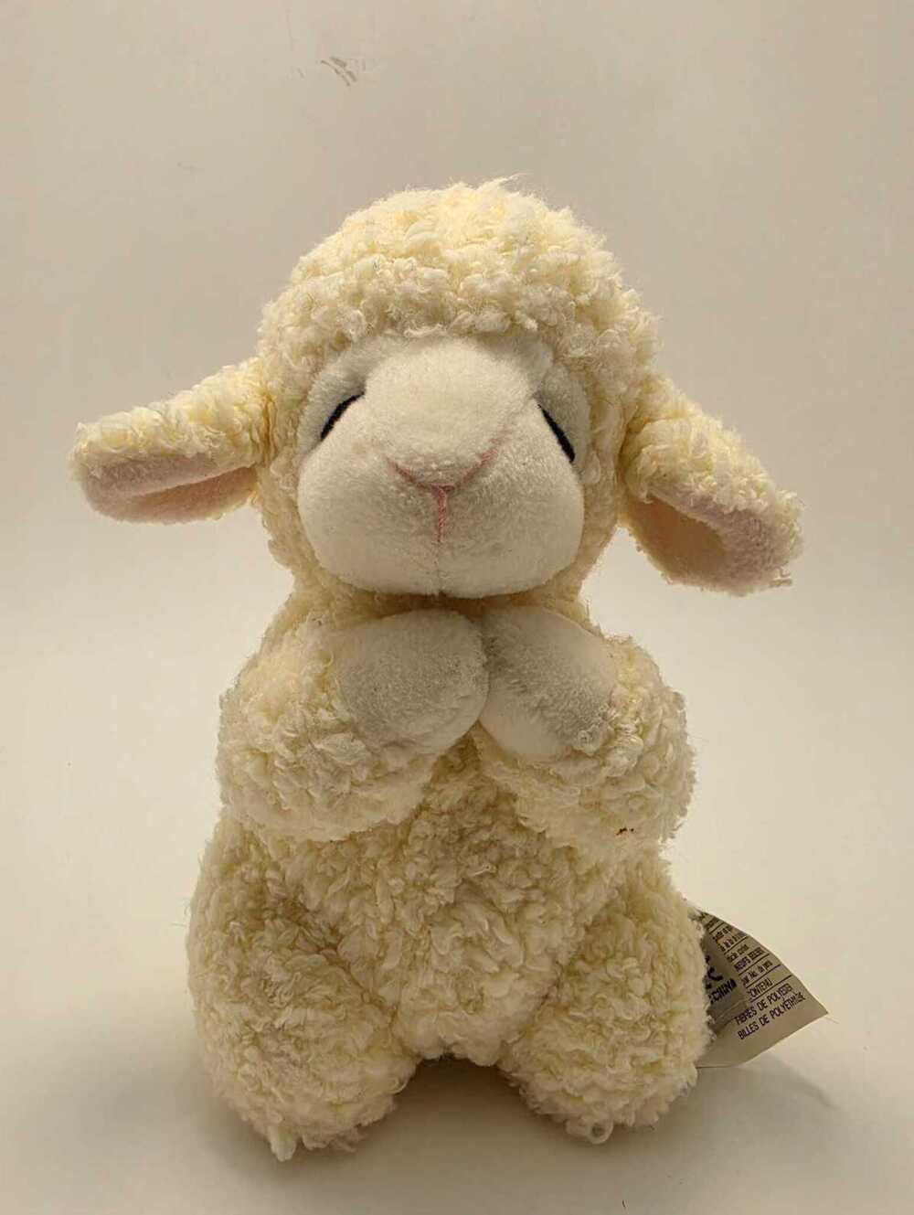 Russ Berrie "Prayer" the Cream Praying Lamb Plush (5 inch)